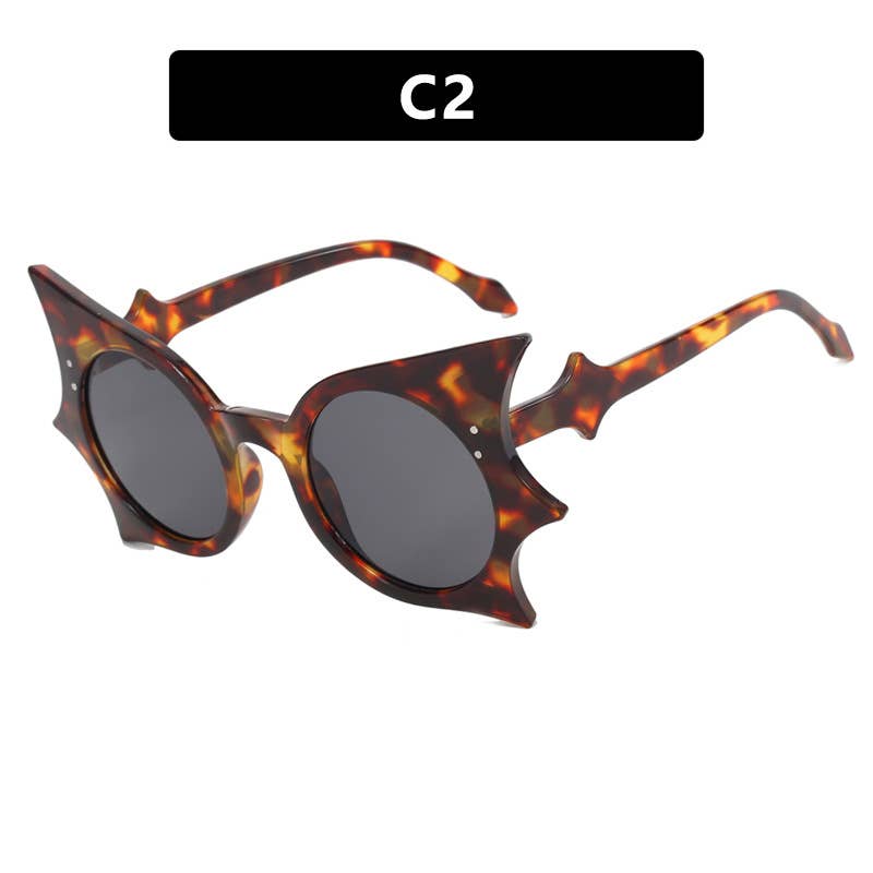 Y2K Gothic Bat Hip Hop Funny Women Butterfly Sunglasses