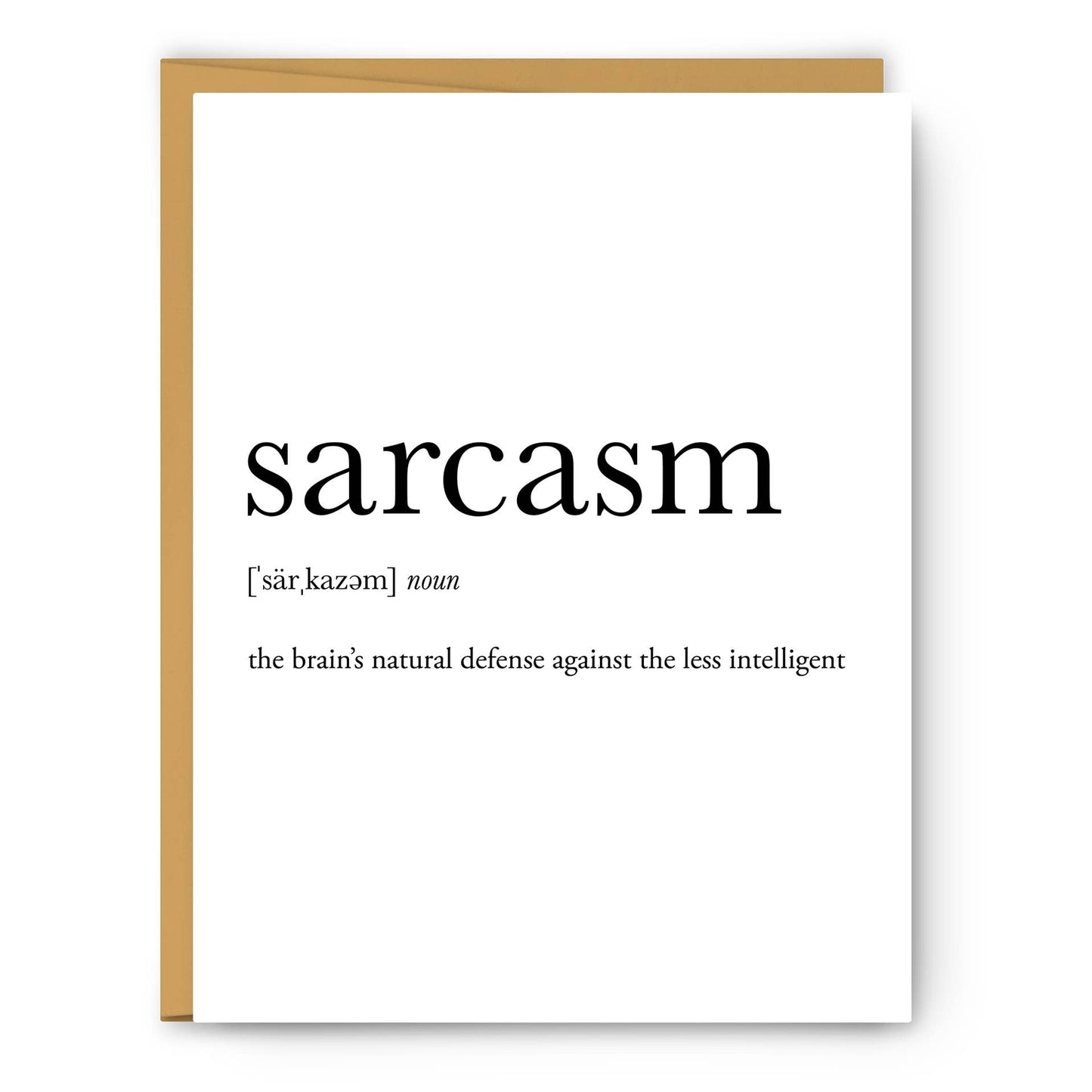 Sarcasm Definition - Everyday Card