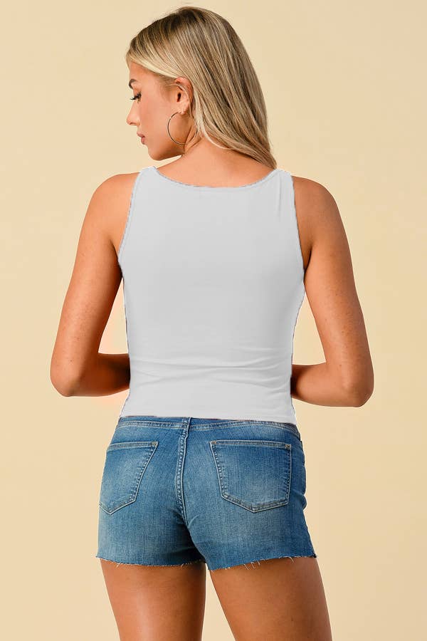 JK42452 - HIGH NECK BABY SHOULDER TANK TOP