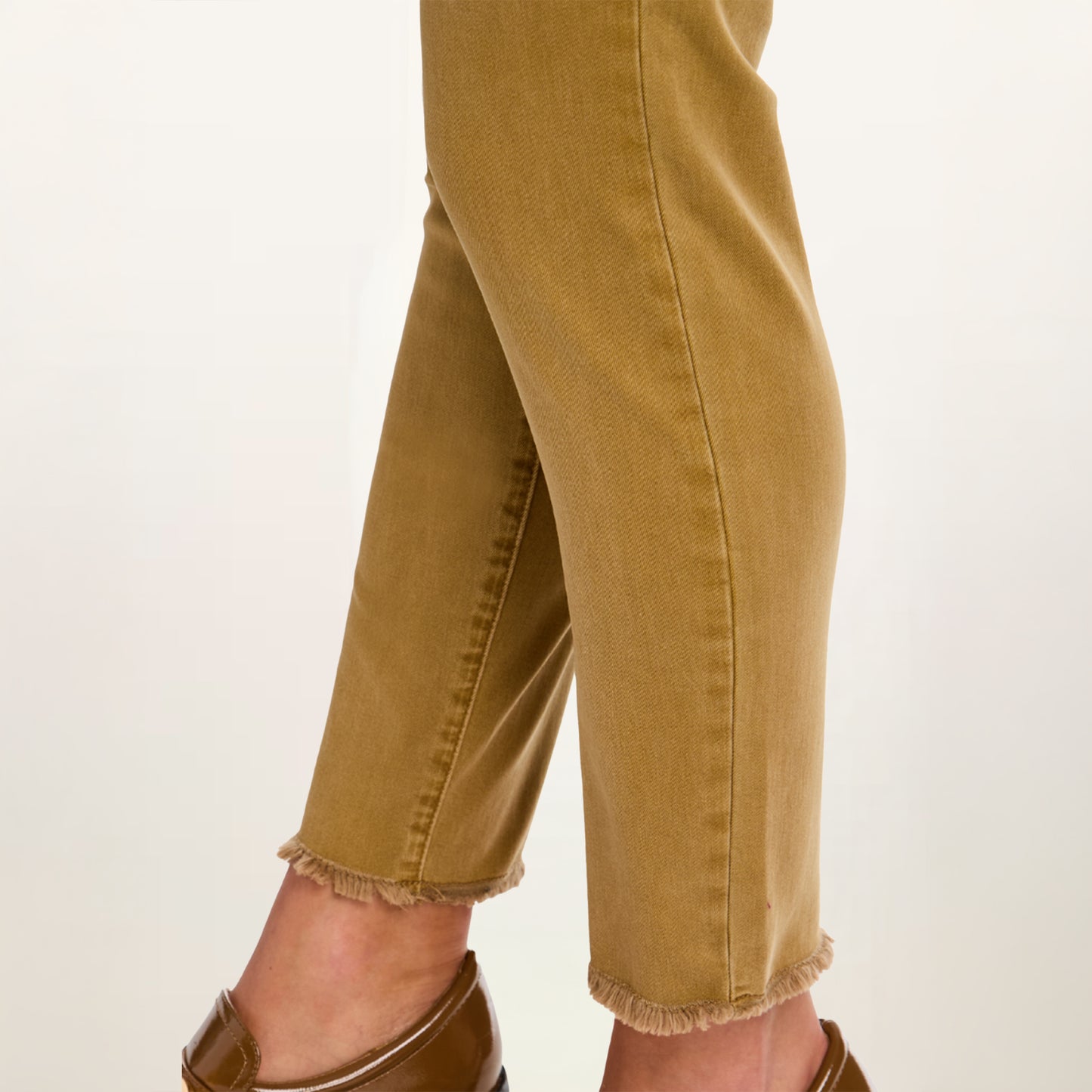 Golden Khaki Ankle Jeans