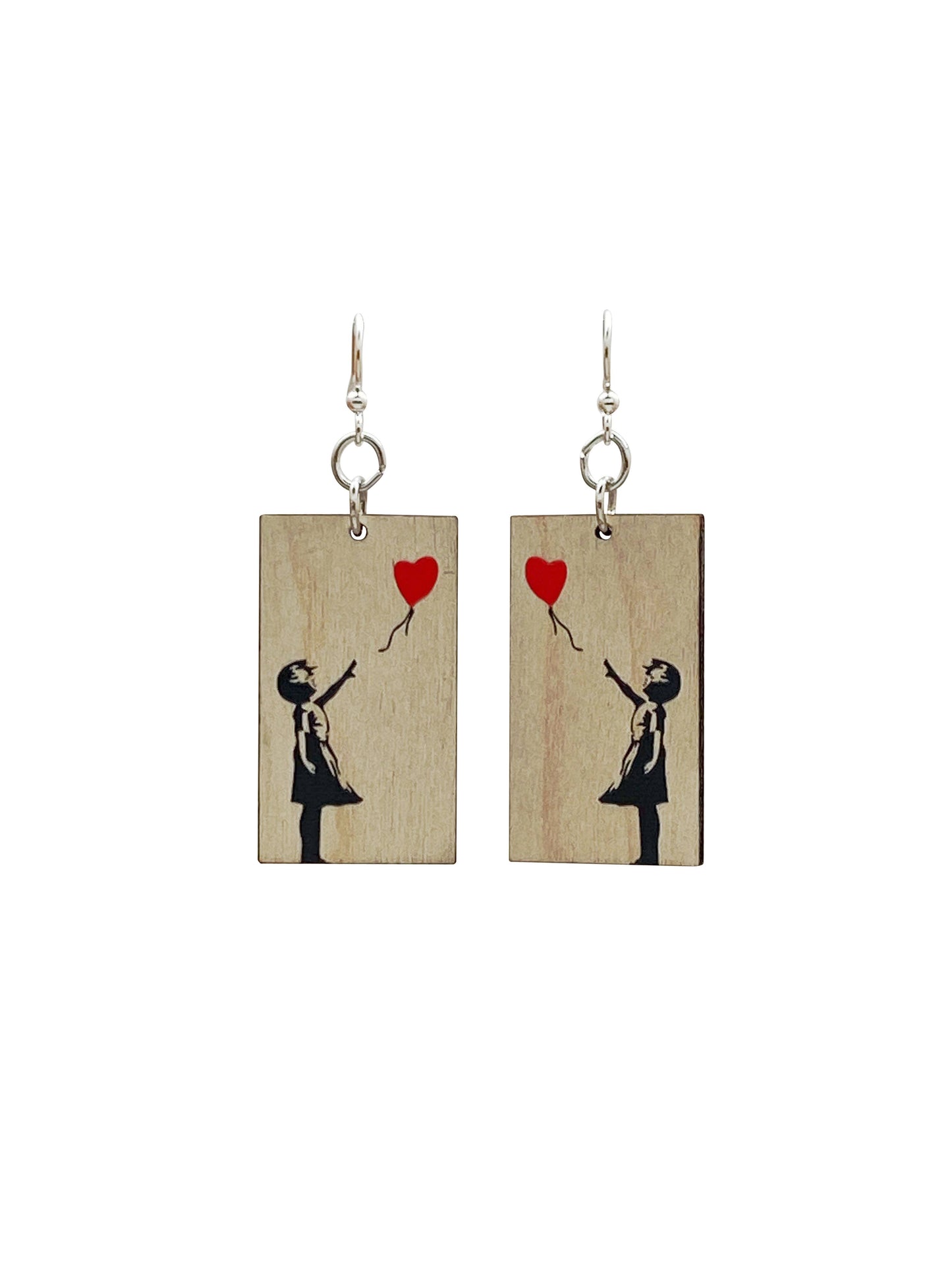 Banksy Floating Away Earrings