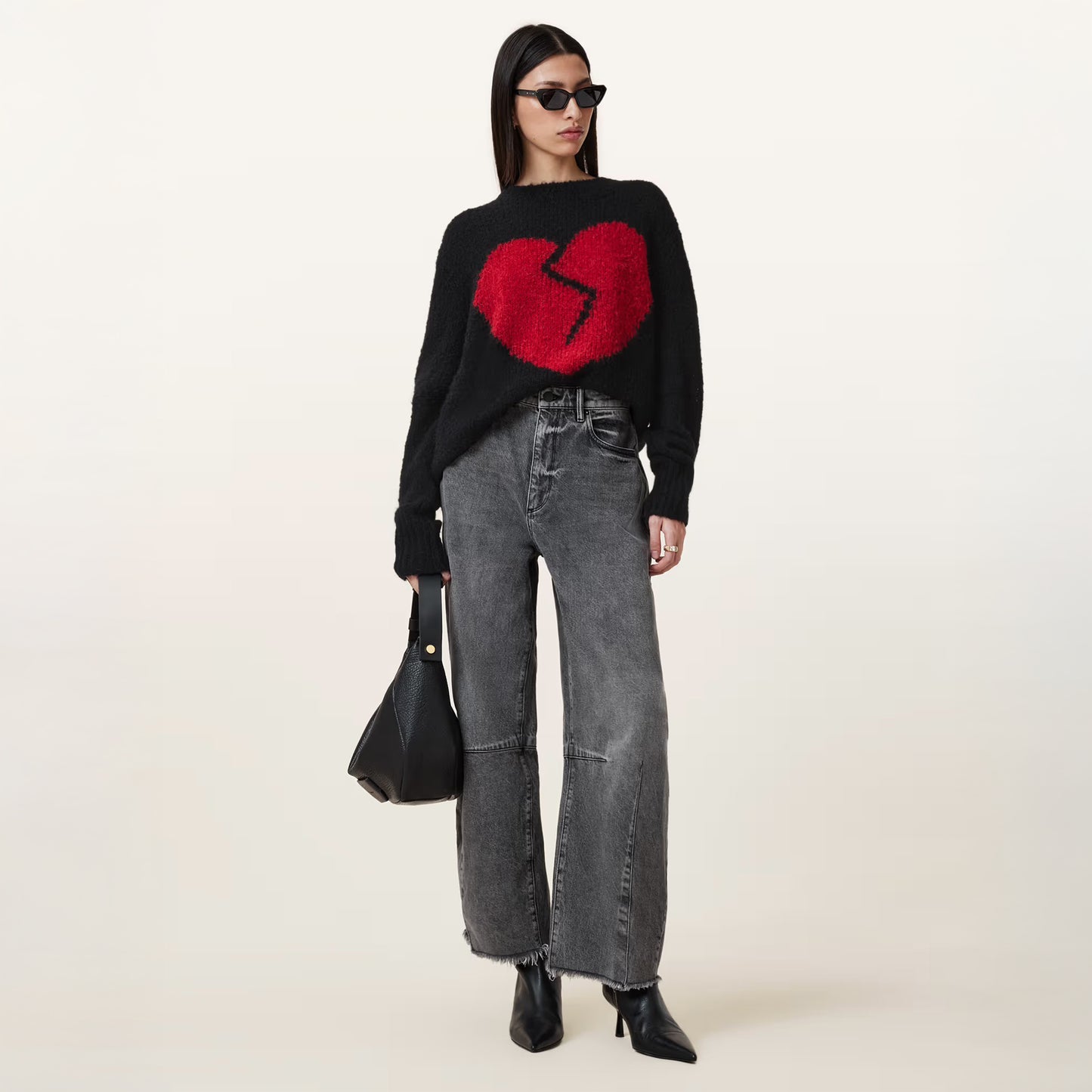 Broken Heart Relaxed Sweater