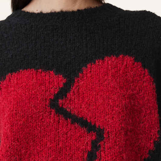 Broken Heart Relaxed Sweater