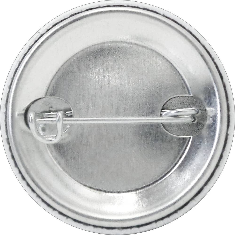 Pin-on Button - 1.5 Inch - Alice In Wonderland With Flamingo