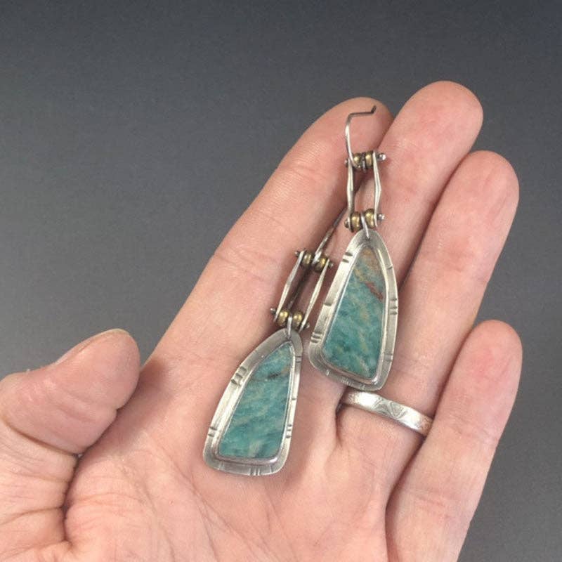 Vintage Geometric Irregular Dangle Earrings DP25D832