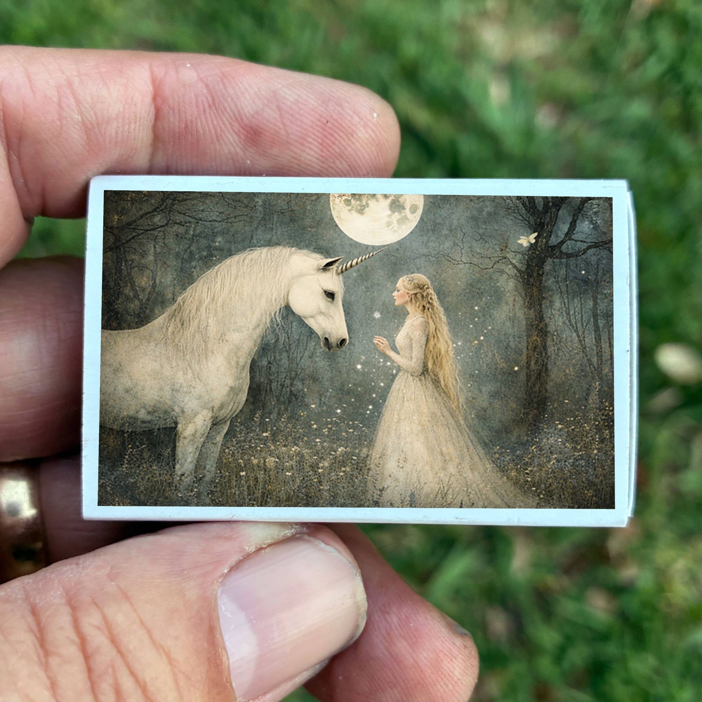 Matches • Girl wih Unicorn •Home Decor for Candles & Incense