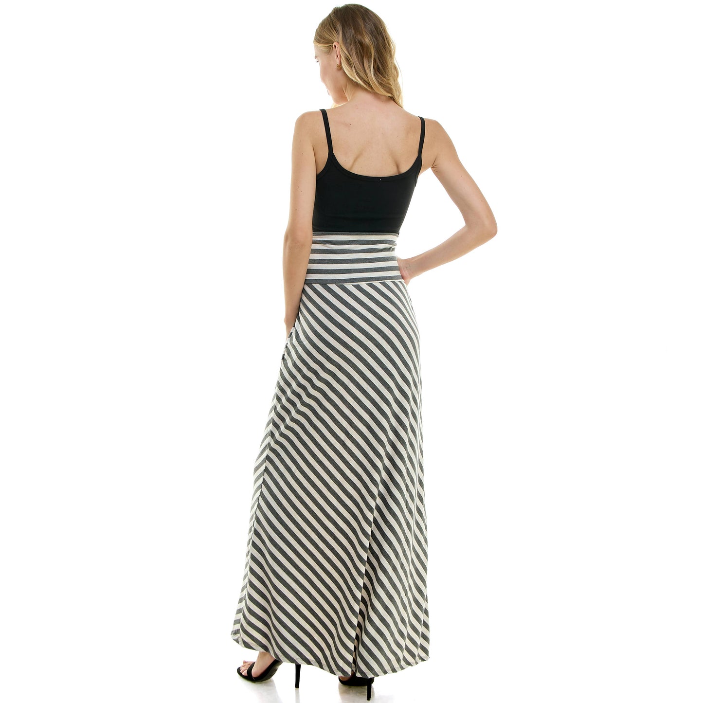 HIGH WAIST MAXI BASIC SKIRTS