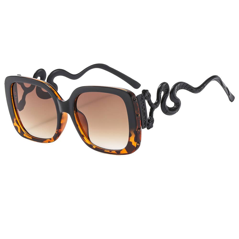 Women's Retro Gothic Double-Headed Snake Sunglasses