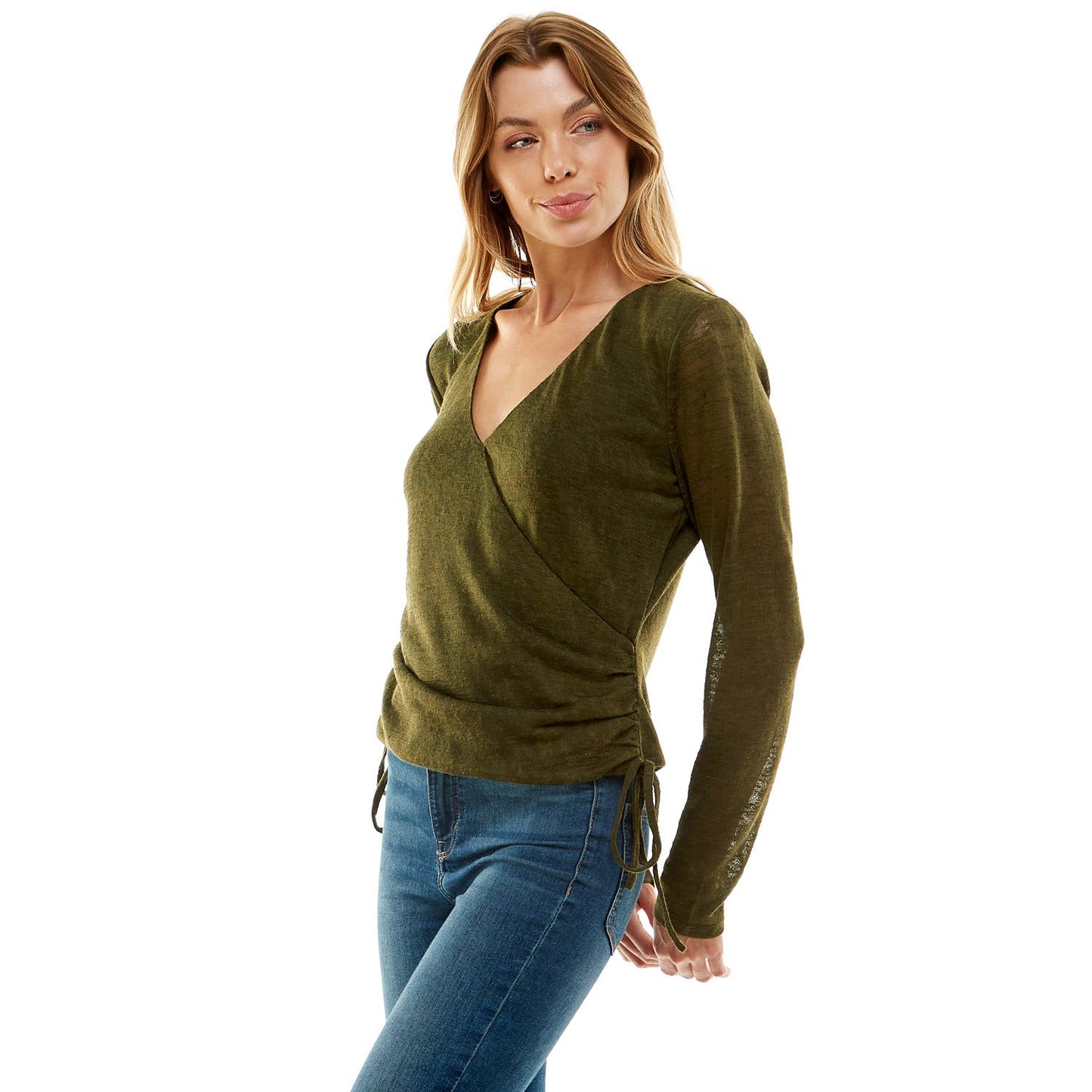 ESSENTIAL SOFT STRIDE SOLID SLUB HACCI KNIT TOP