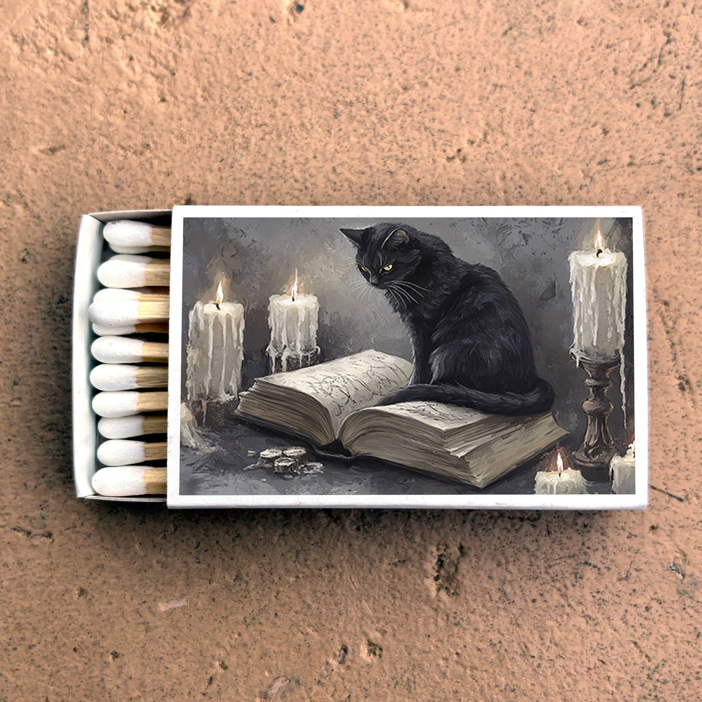 Matches • Black Cat • Home Decor for Candles and Incense