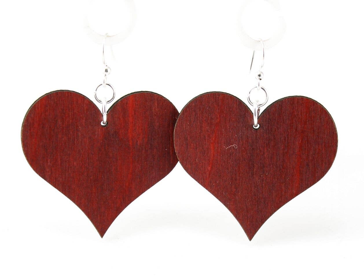 Large Solid Heart Earrings