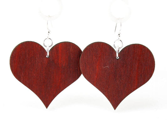Large Solid Heart Earrings