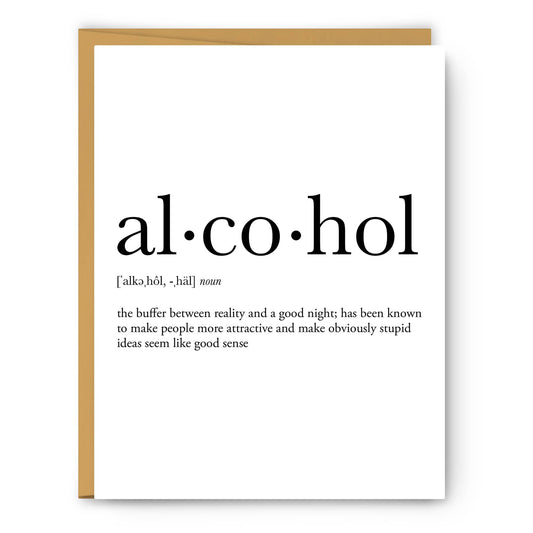 Alcohol Definition - Everyday Card