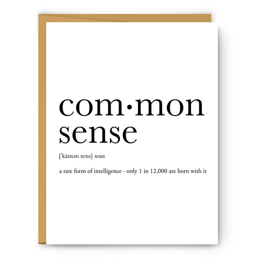 Common Sense Definition - Everyday Card