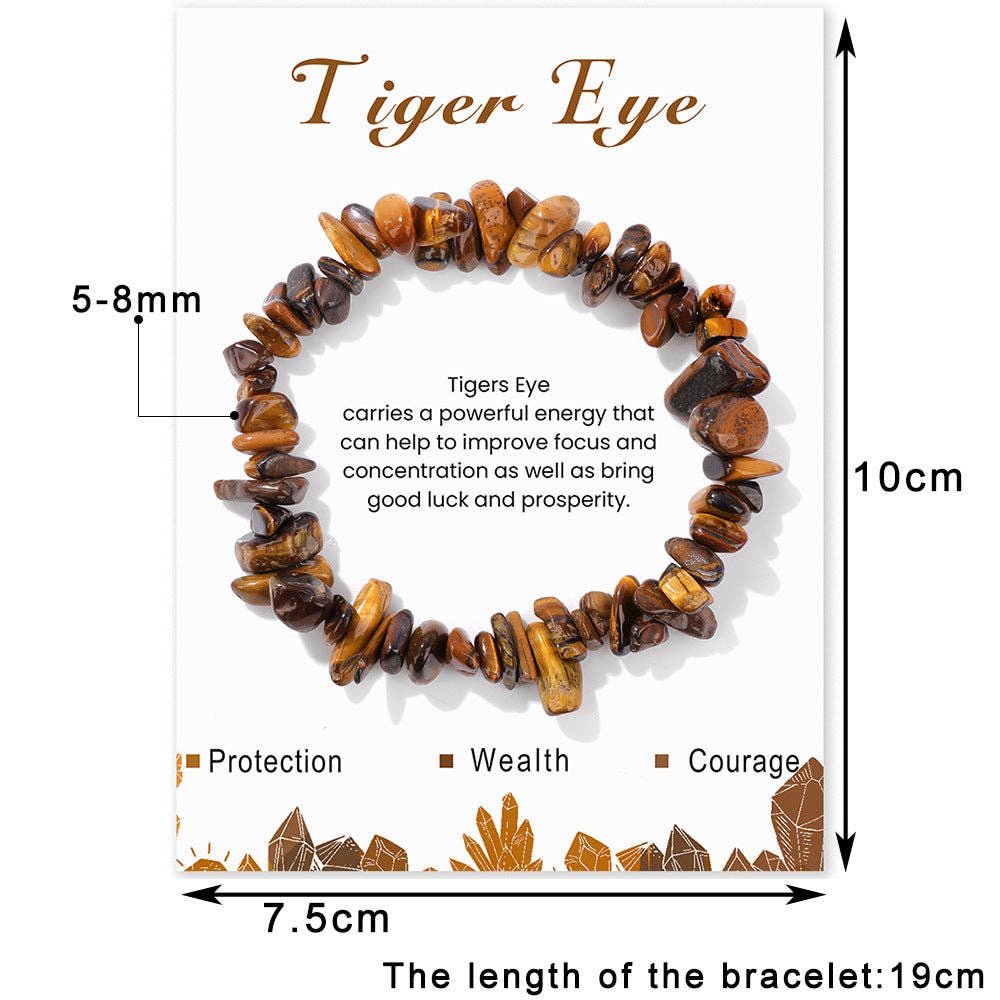 Vintage Irregular Stone Beaded Bracelet DPJB1052