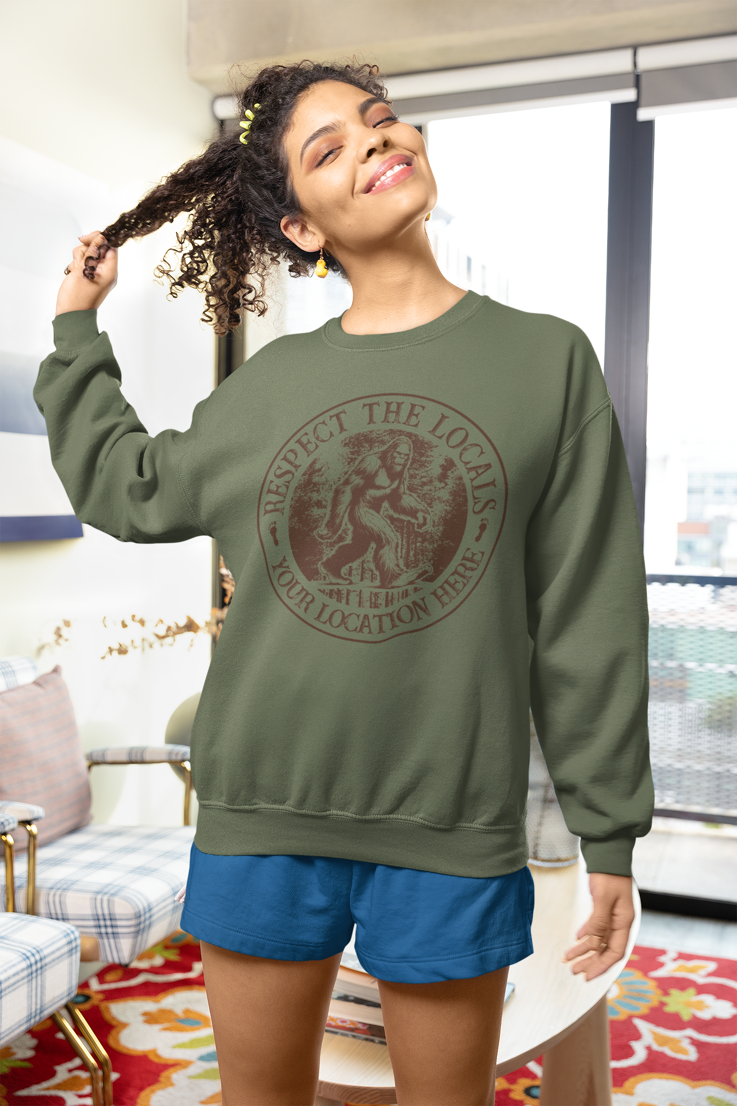 “Respect the Locals” Bigfoot T-Shirt or Sweatshirt – Custom