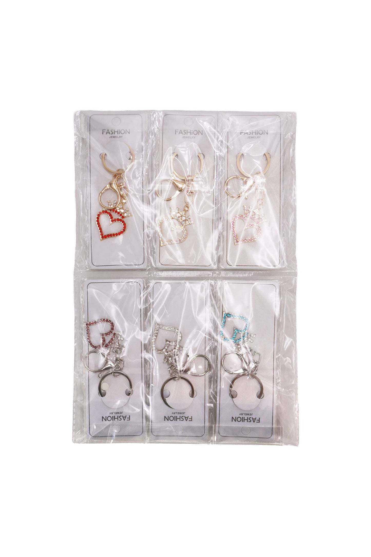 Crown Heart Bling Rhinestone Key Chain