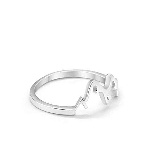 Mountain Range Ring 925 Sterling Silver