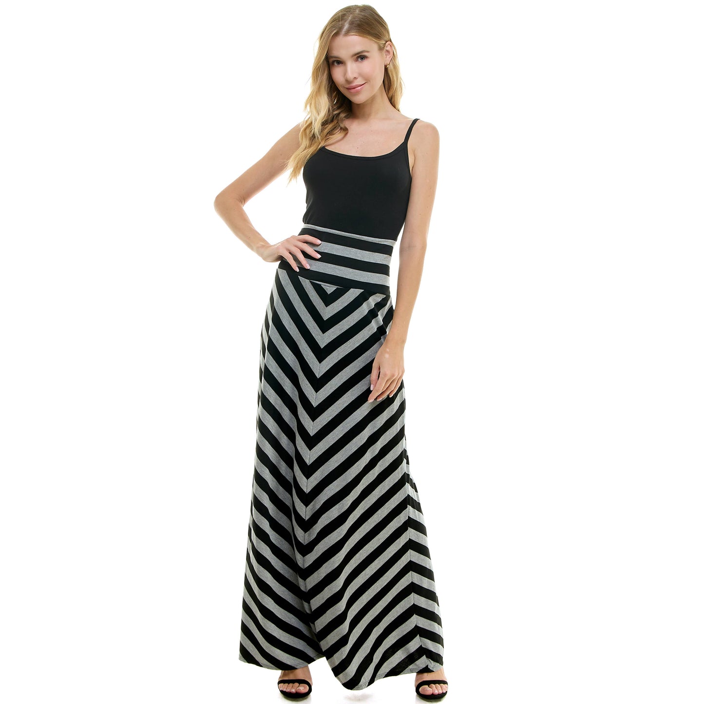 HIGH WAIST MAXI BASIC SKIRTS