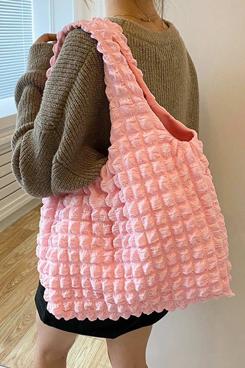 ,,,..SI-26486 Cloud Puffy Shoulder Tote Bag