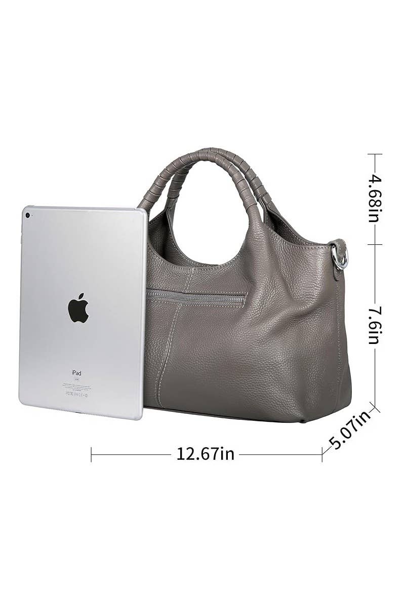 1209 Genuine Vegan Leather Hobo Tote Bag SI-29034