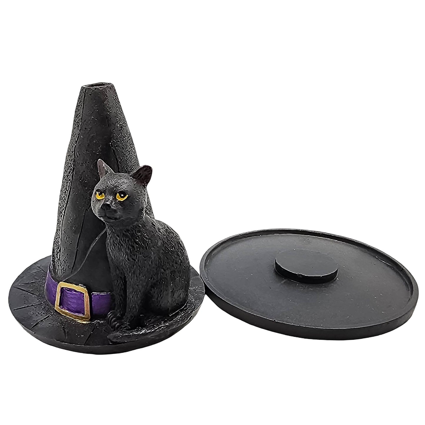 Witches Hat Cat Incense Burner