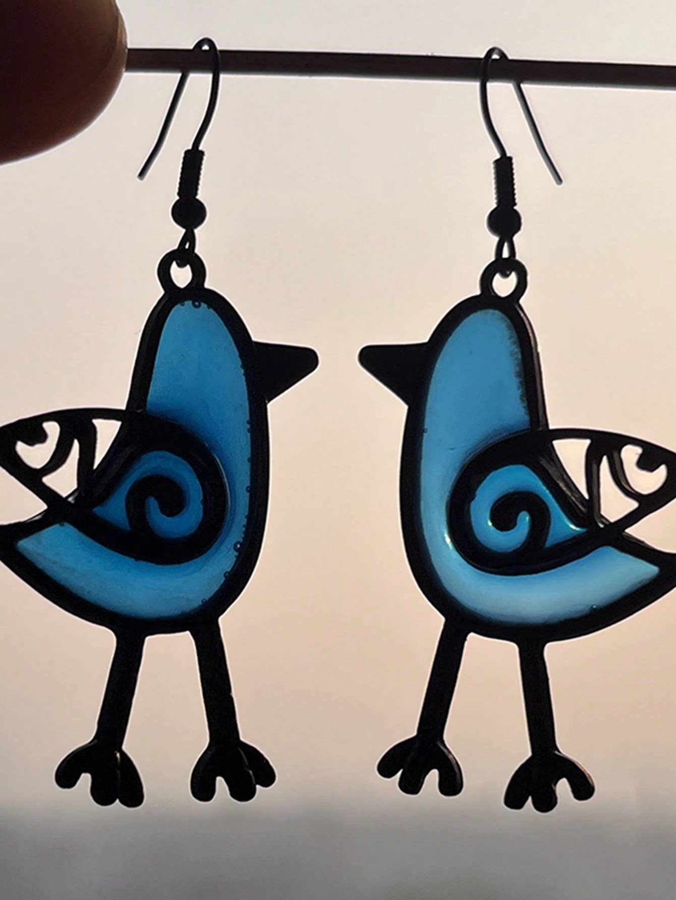 Cute Women's Earrings Bird Drop Earrings