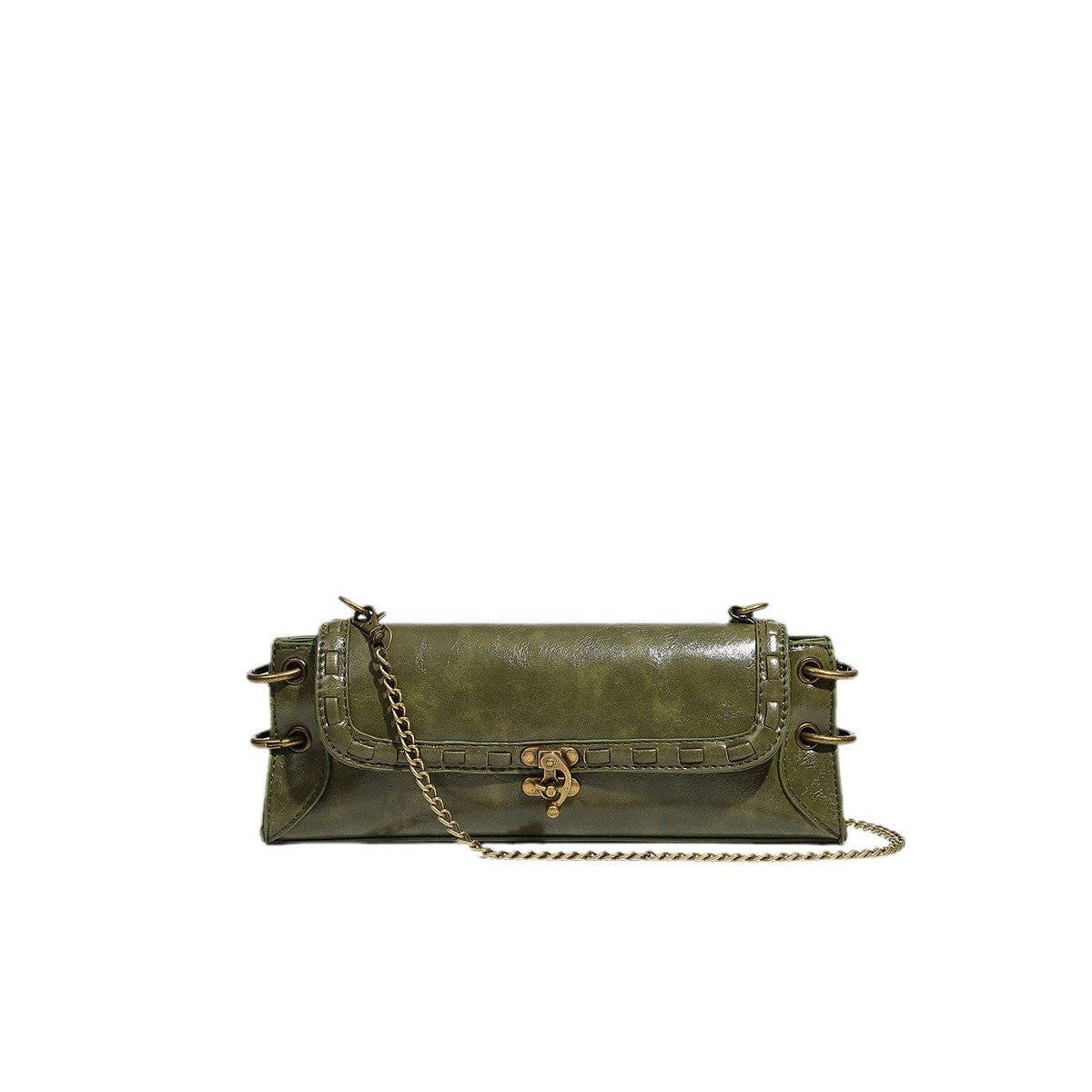 Vintage Square Shoulder Bag With Chain Strap DP225F699