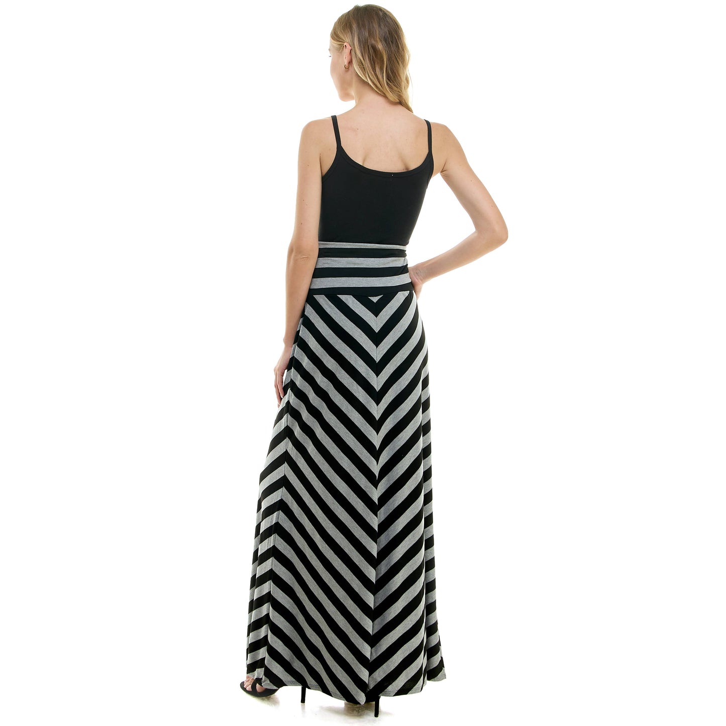 HIGH WAIST MAXI BASIC SKIRTS