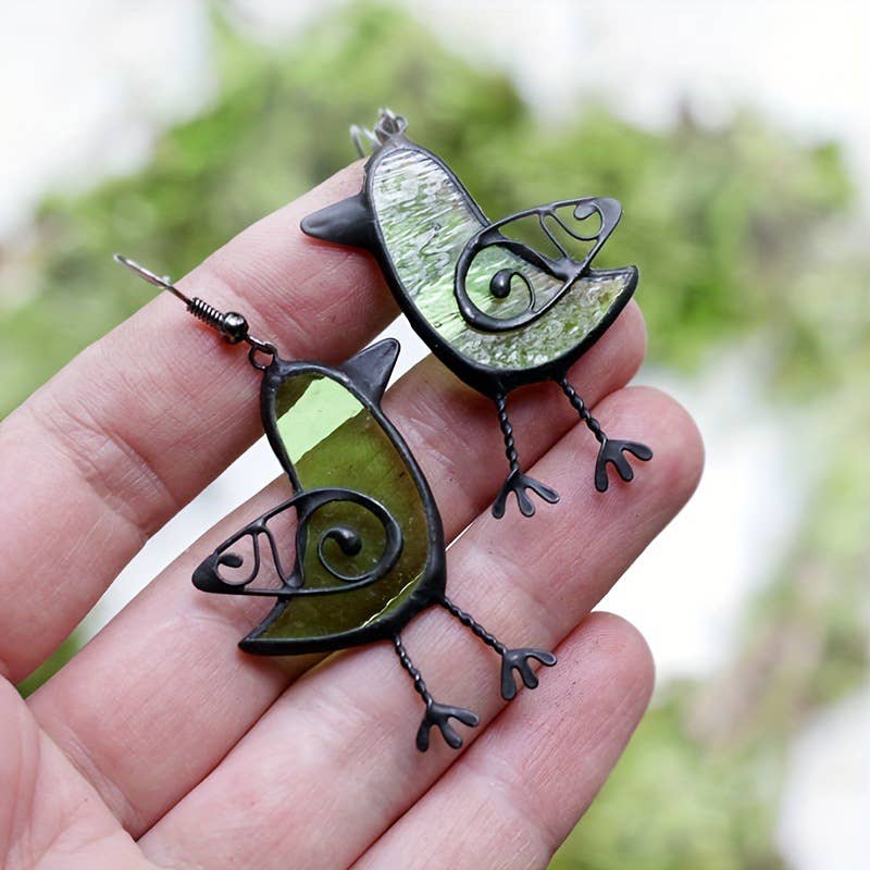 Cute Women's Earrings Bird Drop Earrings