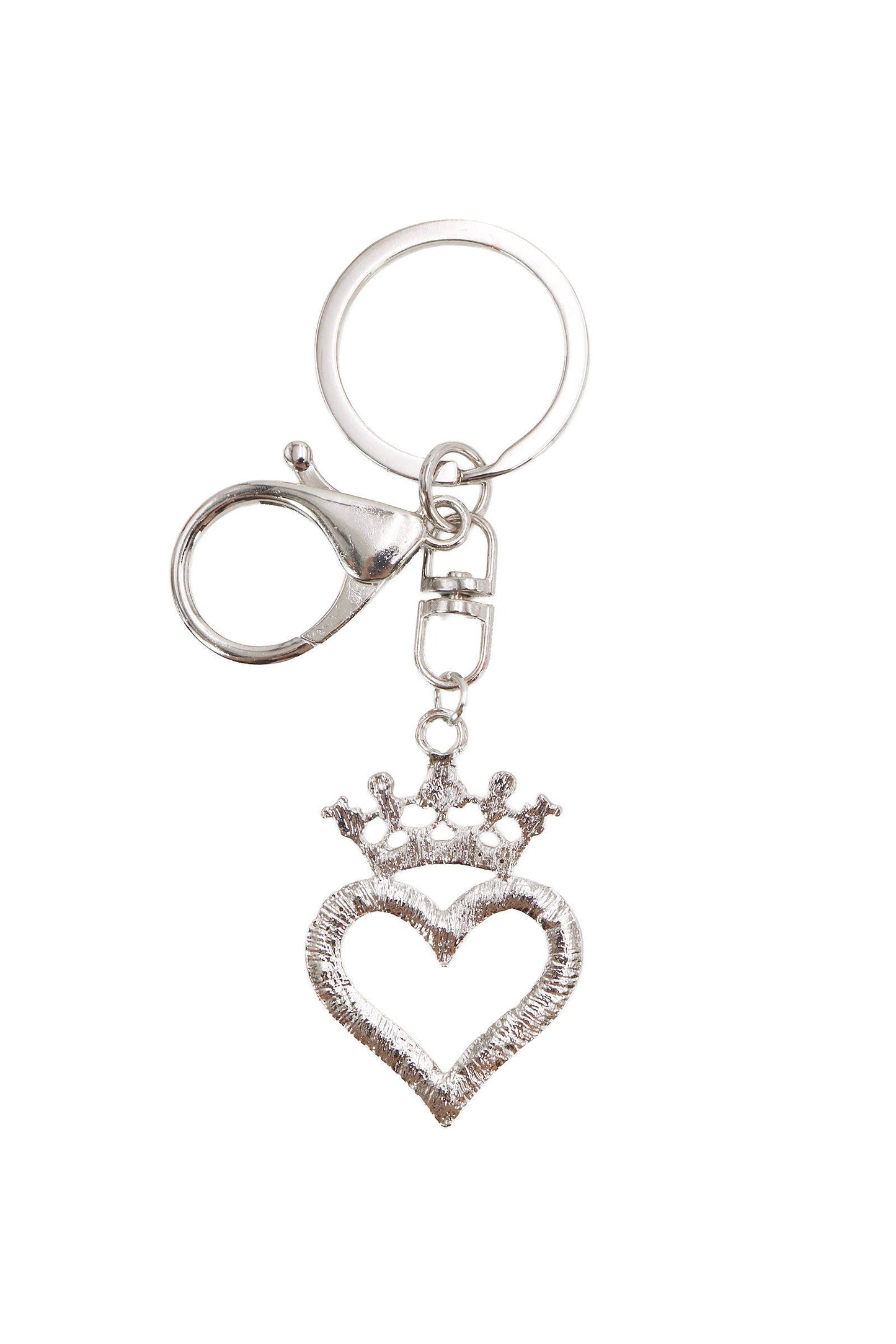 Crown Heart Bling Rhinestone Key Chain