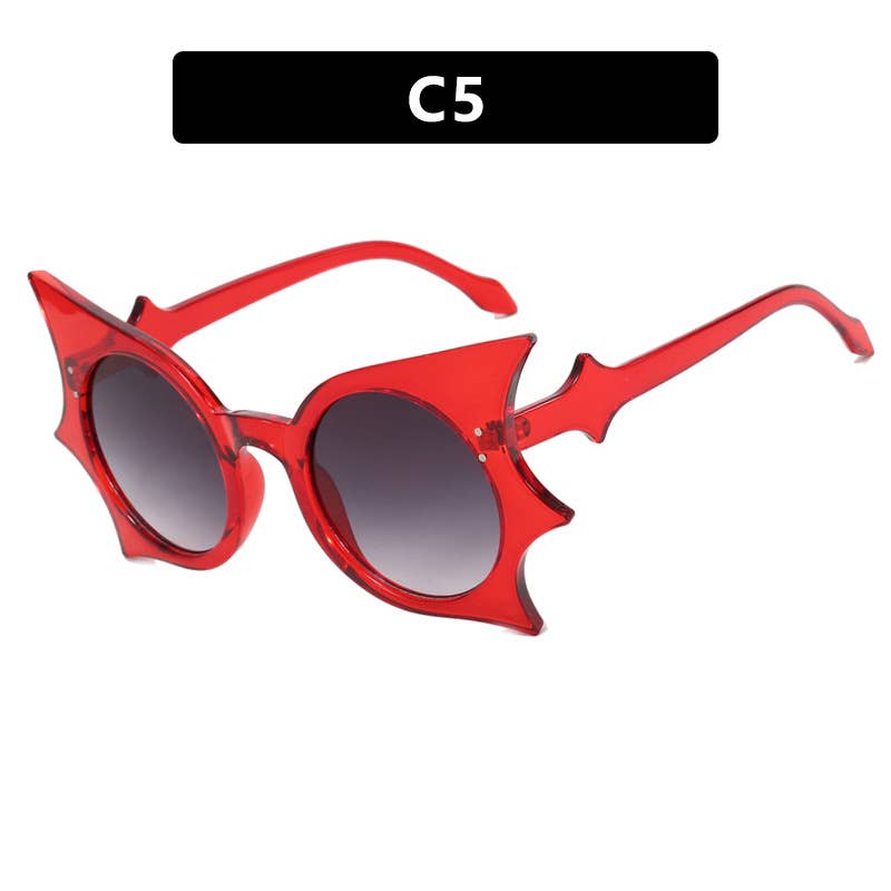 Y2K Gothic Bat Hip Hop Funny Women Butterfly Sunglasses
