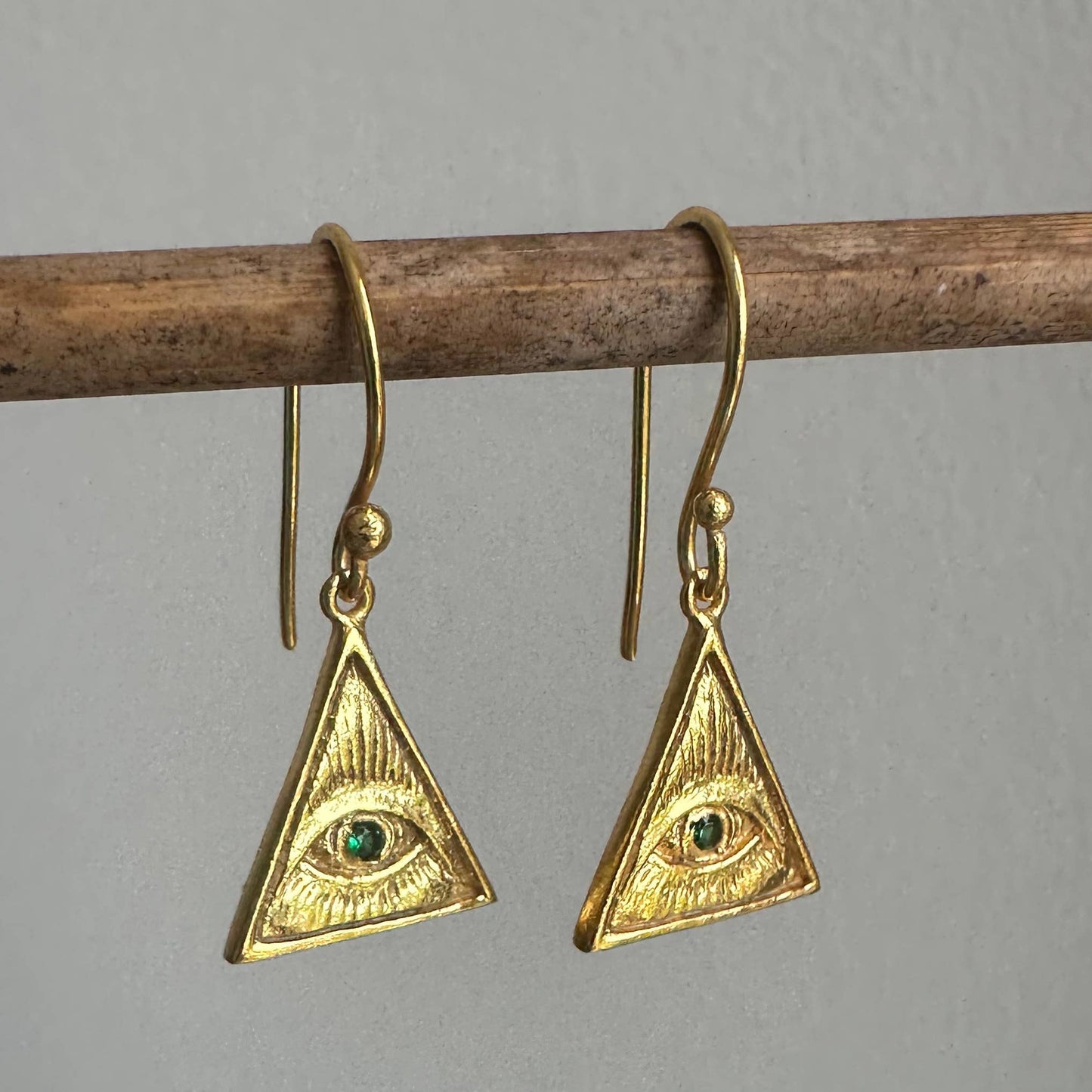 Third Eye Earrings|Gold Earrrings|Spiritual Wisdom Jewelry