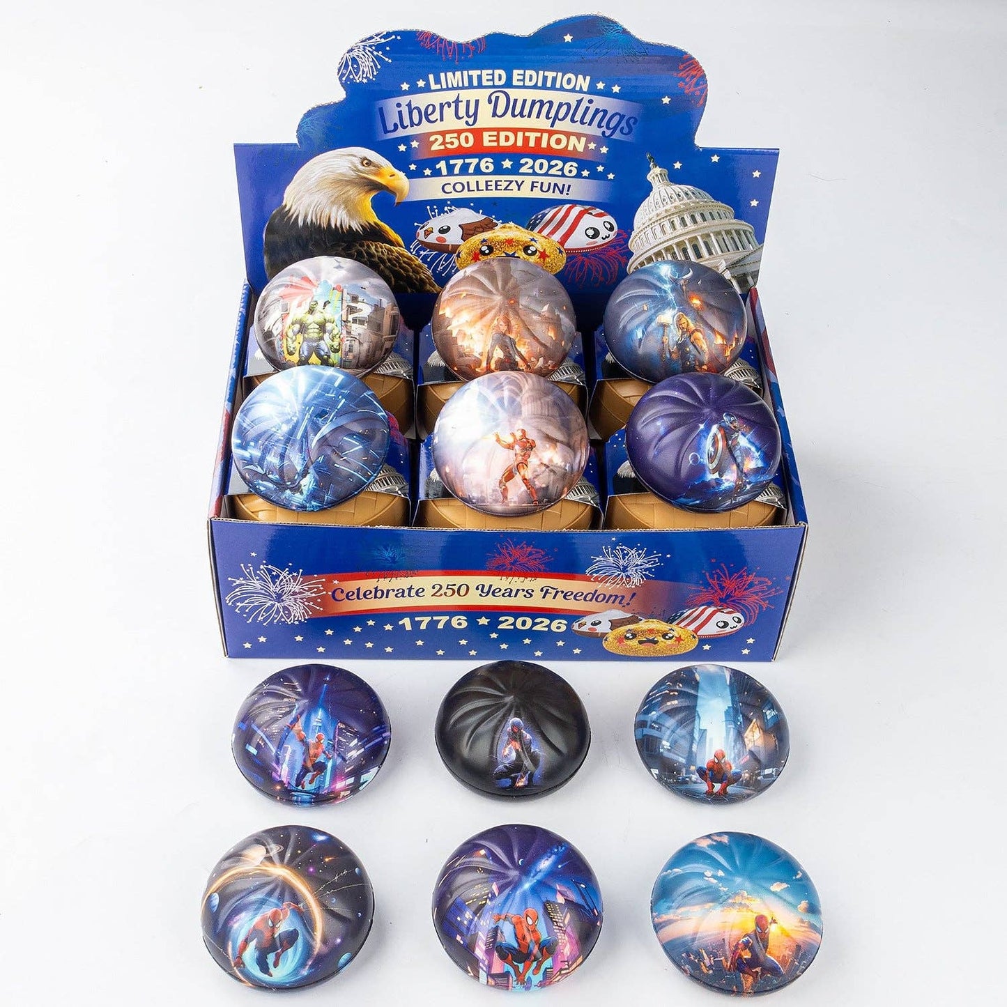 Dumpling Squishy Sensory Fidget Toys 12-Pack