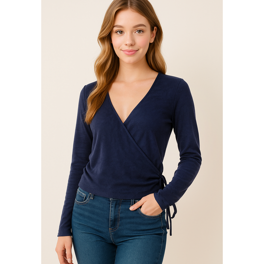 ESSENTIAL SOFT STRIDE SOLID SLUB HACCI KNIT TOP