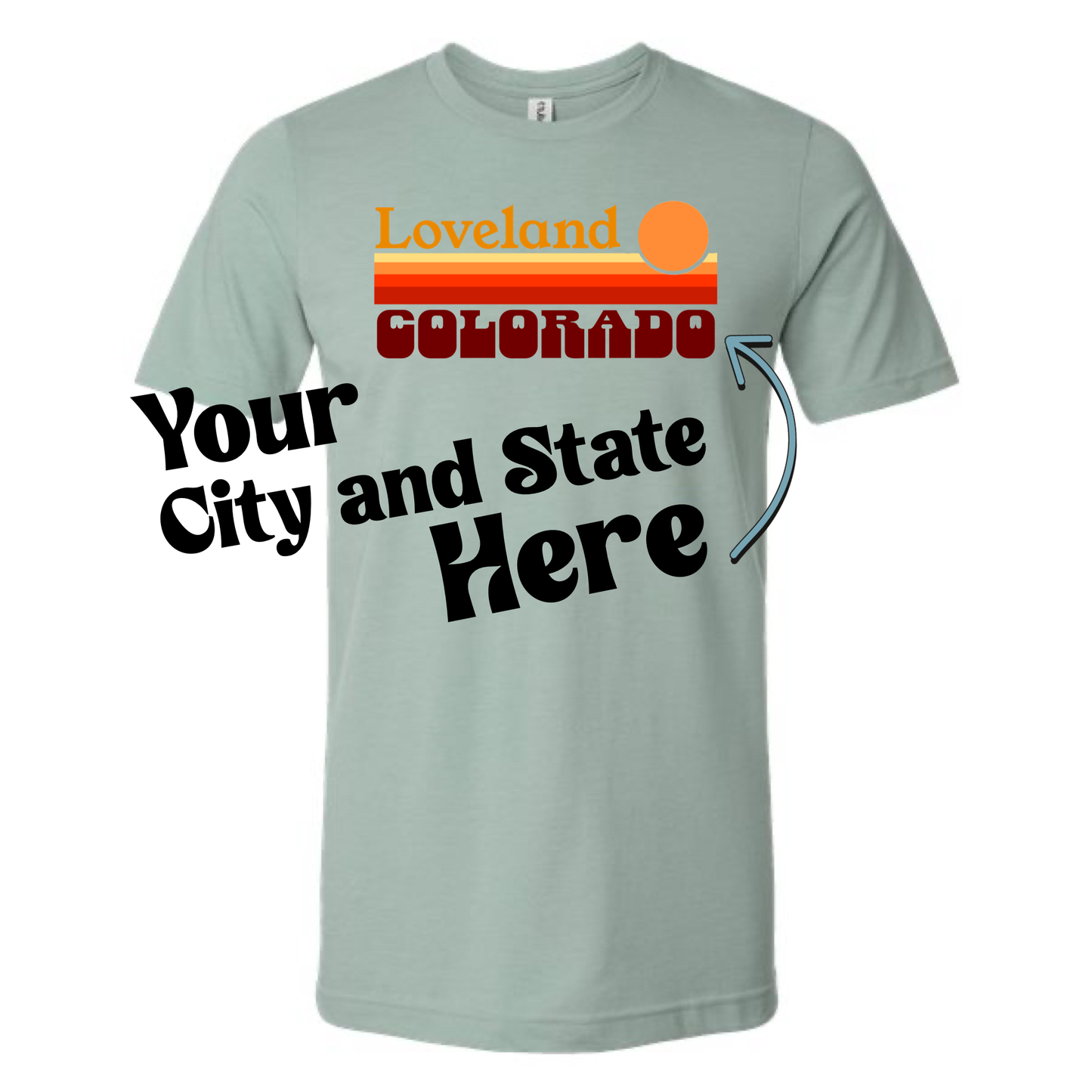 YOUR DESTINATION RETRO SUNSET T-SHIRT | VINTAGE STYLE SHIRT