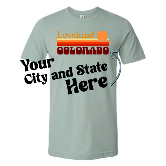 YOUR DESTINATION RETRO SUNSET T-SHIRT | VINTAGE STYLE SHIRT