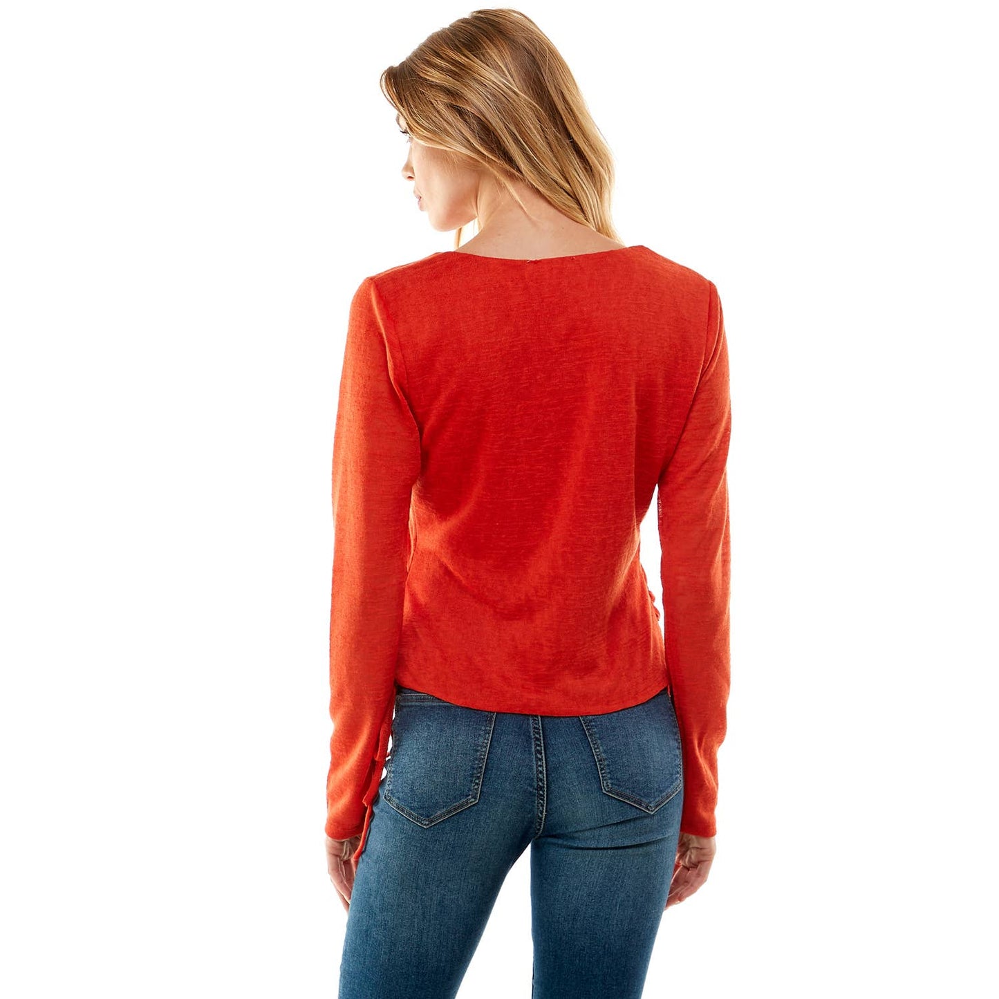 ESSENTIAL SOFT STRIDE SOLID SLUB HACCI KNIT TOP