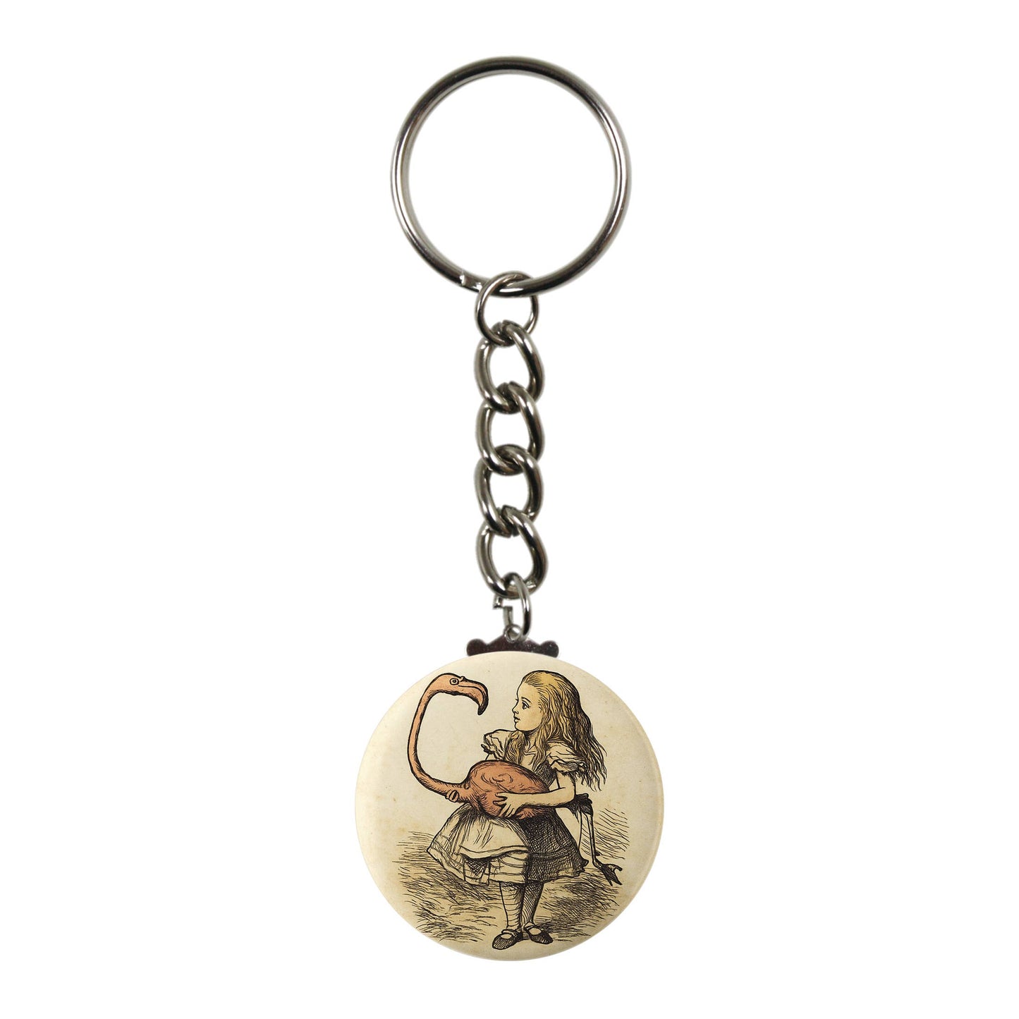 Keychain - Alice's Adventures In Wonderland - Flamingo