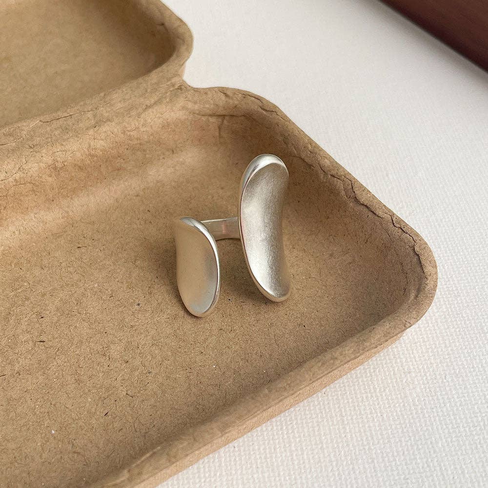 Chunky Irregular Geometric Open Adjustable Ring DP25E749
