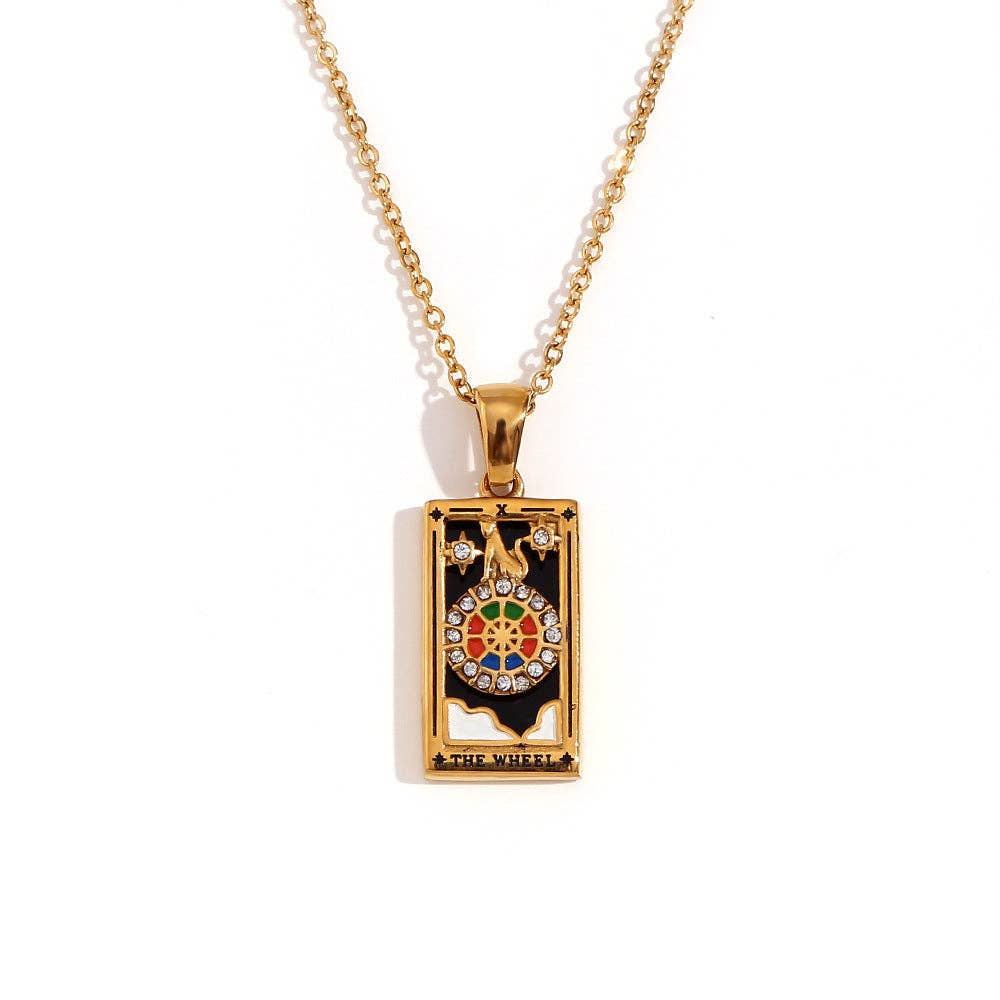 2+ Vintage Zircon Pendant Necklaces DPJN2917