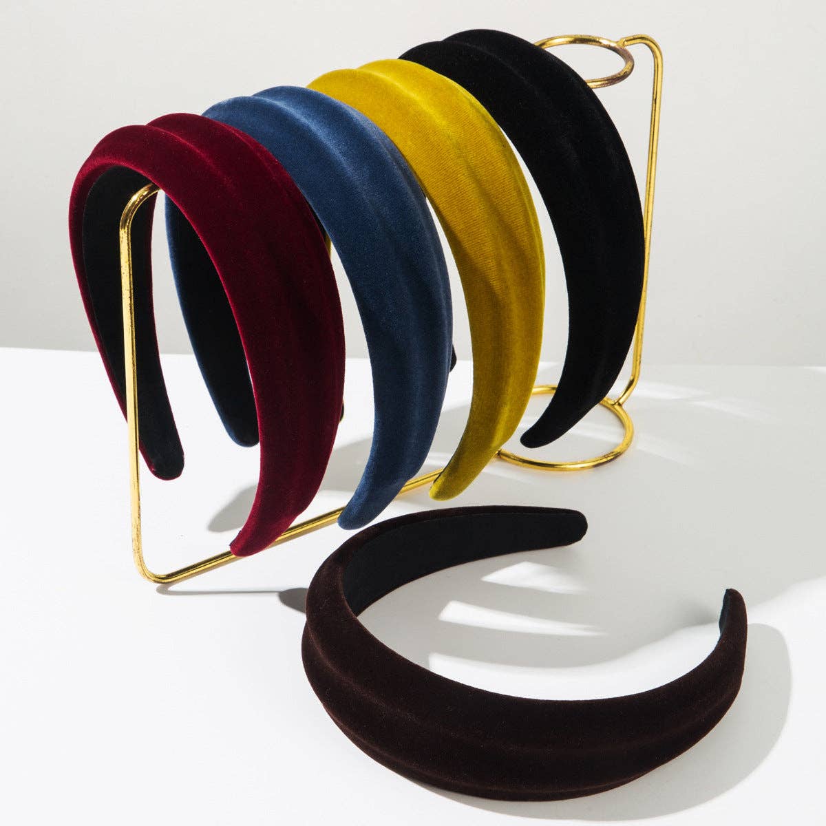 Stylish Velvet Headband with Unique Textured Design