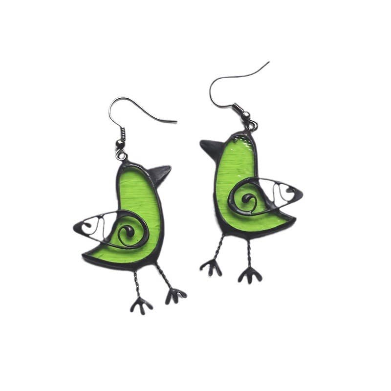 Cute Women's Earrings Bird Drop Earrings