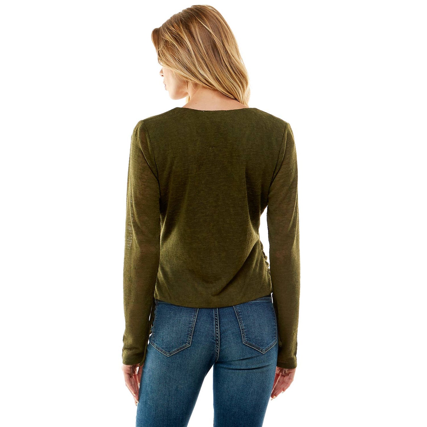 ESSENTIAL SOFT STRIDE SOLID SLUB HACCI KNIT TOP