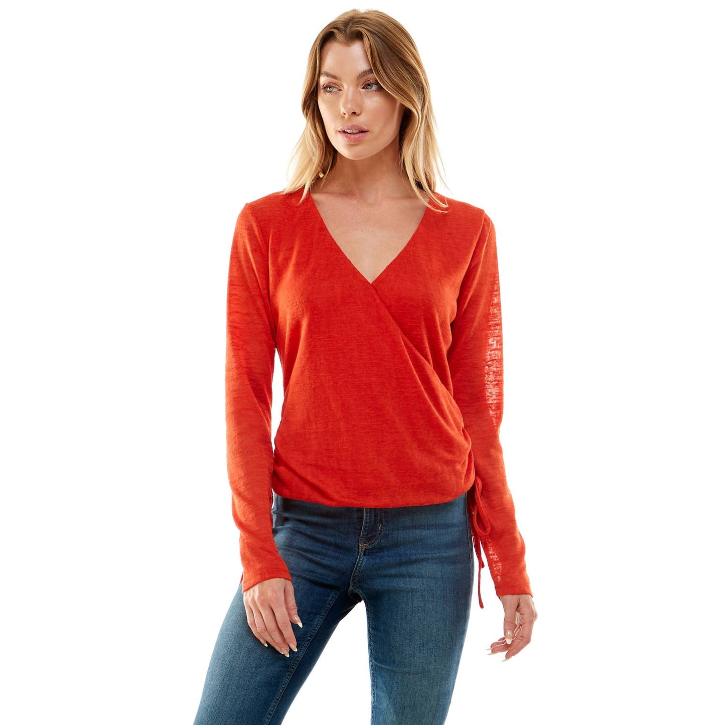 ESSENTIAL SOFT STRIDE SOLID SLUB HACCI KNIT TOP