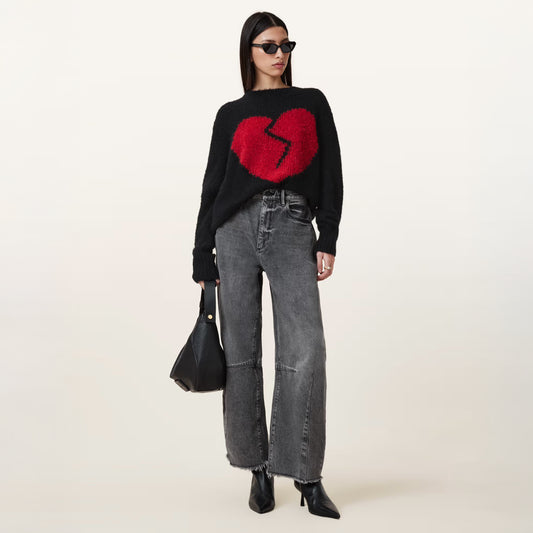 Broken Heart Relaxed Sweater