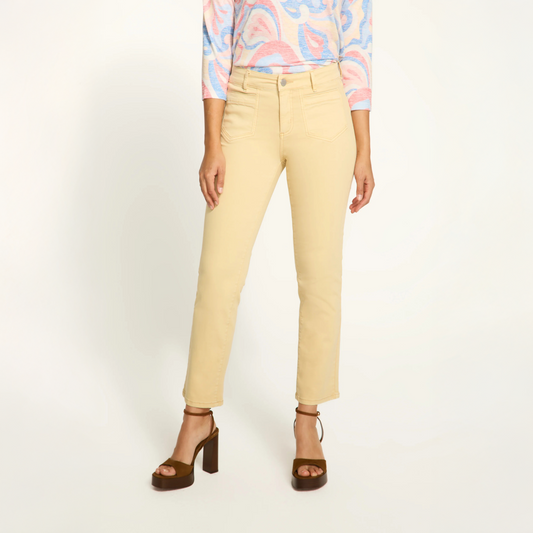 Yellow Straight Leg Denim