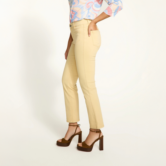 Yellow Straight Leg Denim