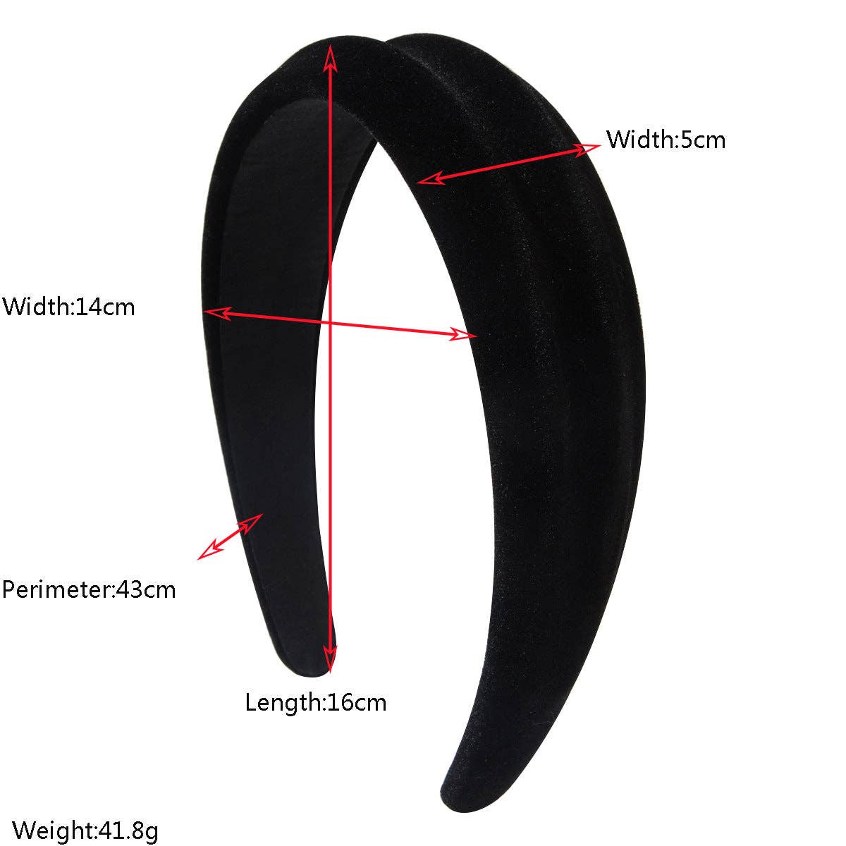 Stylish Velvet Headband with Unique Textured Design