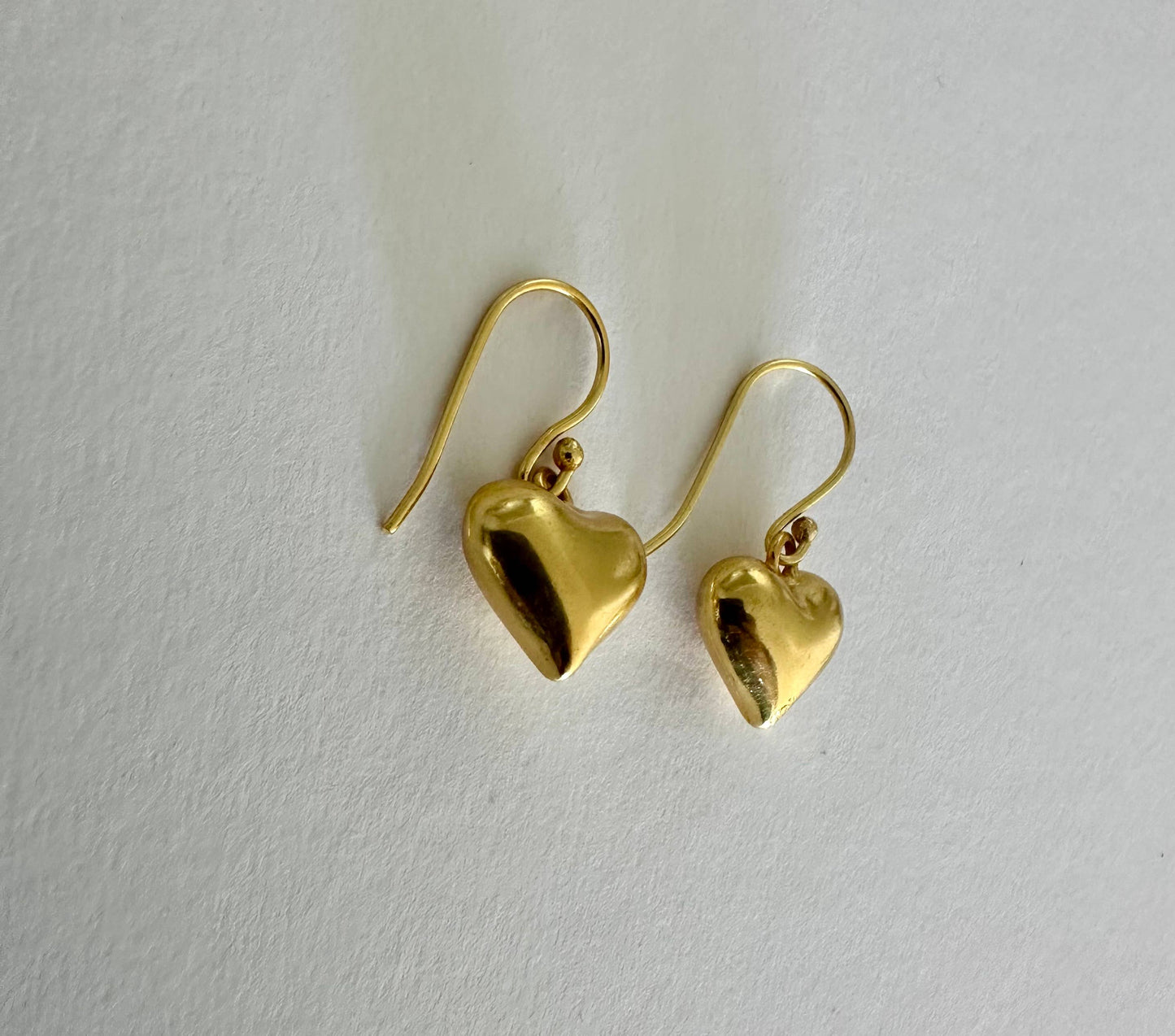 Small Hearts Earrings | Gold Dangle Hearts | Teen Gifts